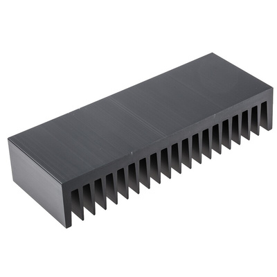 Heatsink, Universal Rectangular Alu, 1.05K/W, 75 x 200 x 40mm