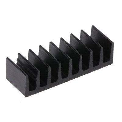 Heatsink, Universal Rectangular Alu, 50K/W, 6.3 x 19 x 4.8mm