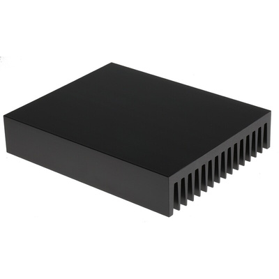 Heatsink, Universal Rectangular Alu, 0.55K/W, 200 x 160 x 40mm