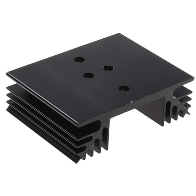 Heatsink, Universal Rectangular Alu, 3.3K/W, 50 x 65 x 20mm