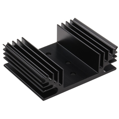 Heatsink, Universal Rectangular Alu, 3.3K/W, 50 x 65 x 20mm