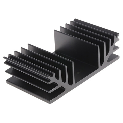 Heatsink, Universal Rectangular Alu, 2.5K/W, 50 x 88 x 25mm
