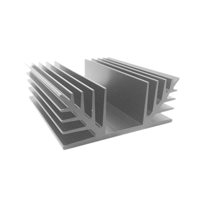 Heatsink, Universal Rectangular Alu, 1.65K/W, 75 x 88 x 35mm