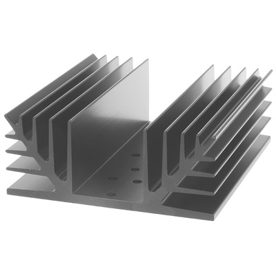 Heatsink, Universal Rectangular Alu, 1.4K/W, 100 x 88 x 35mm