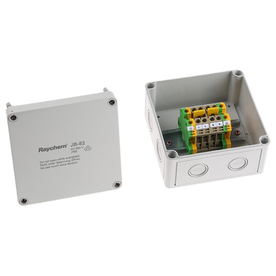 Raychem Trace Heating Junction Box 75mm x 130mm x 130mm, -35 → +115 °C