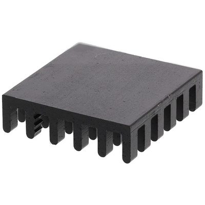 Heatsink, Universal Square Alu, 24.3 → 8K/W, 21 x 21 x 6mm, Conductive Adhesive, Conductive Foil