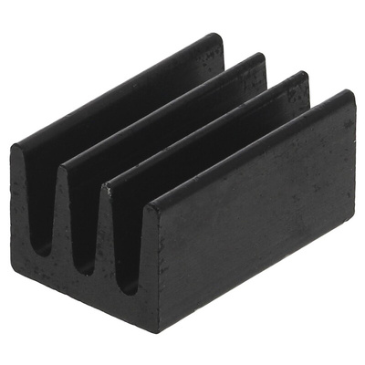 Heatsink, Universal Rectangular Alu, 75K/W, 10 x 6.3 x 4.8mm, Conductive Adhesive, Conductive Foil