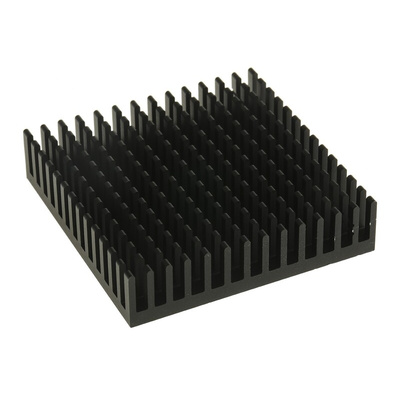 Heatsink, Universal Square Alu, 8 → 1.9K/W, 51 x 51 x 12.3mm, Conductive Adhesive, Conductive Foil