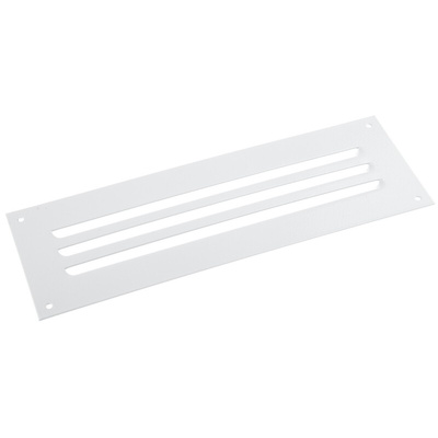 Rittal Grey Steel Vent Grille, Parallel Slat, 110 x 330mm