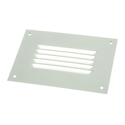 Rittal Grey Steel Vent Grille, Parallel Slat, 110 x 160mm