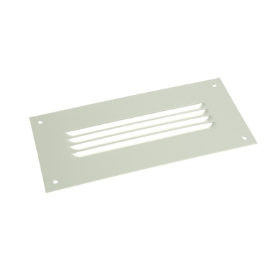 Rittal Grey Steel Vent Grille, Parallel Slat, 100 x 210mm
