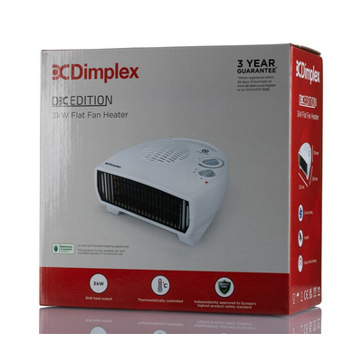 Dimplex 3kW Fan Fan Heater, Portable, Type G - British 3-pin