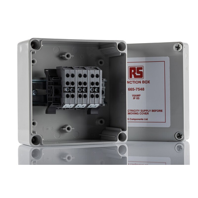 RS PRO Trace Heating Junction Box 75mm x 125mm x 125mm