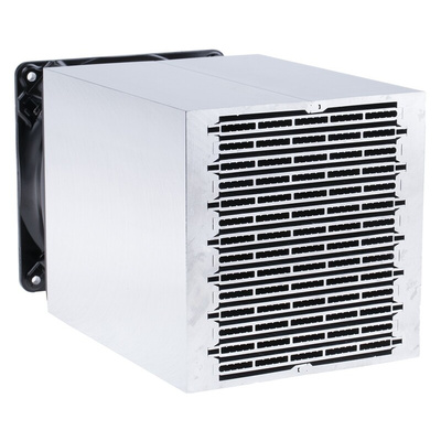 Heatsink, Universal Rectangular Alu with fan, 0.075K/W, 150 x 122 x 120mm