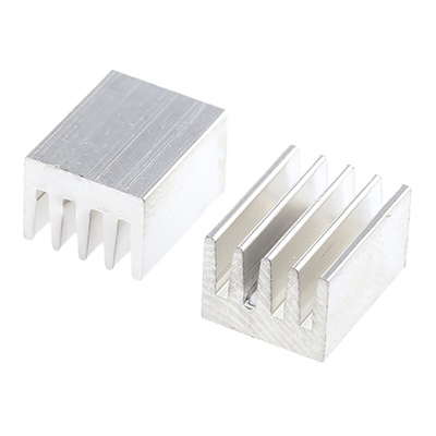 Heatsink, Universal Rectangular Alu, 71K/W, 10 x 8 x 6mm