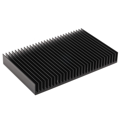 Heatsink, Universal Rectangular Alu, 0.9K/W, 125 x 200 x 25mm