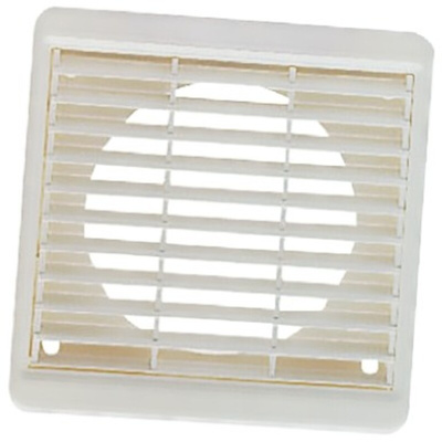 Vent-Axia White Plastic Vent Grille, Parallel Slat, 140 x 140mm