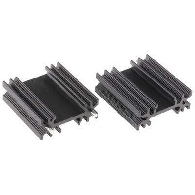 Heatsink, 10.2K/W, 12.5 x 34.5 x 38mm, Solder