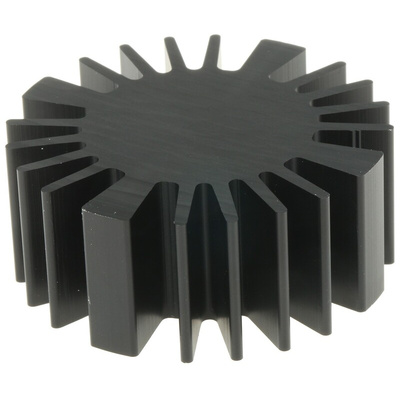 Heatsink, Universal Round Alu, 2.4K/W, 50 (Dia.) x 20mm, Screw