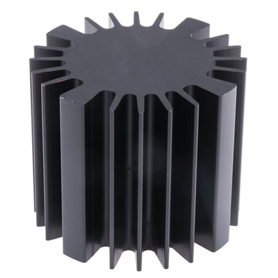 Heatsink, Universal Round Alu, 1.5K/W, 60 (Dia.) x 50mm, Screw