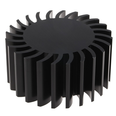 Heatsink, Universal Round Alu, 1K/W, 105 (Dia.) x 50mm, Screw