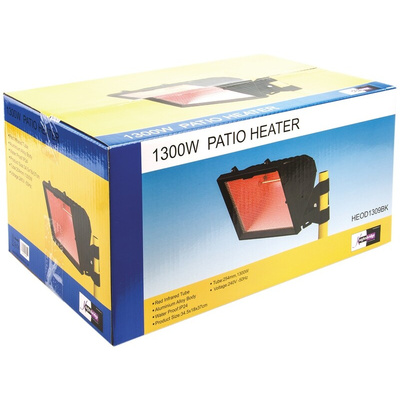Knightsbridge 1.3kW Infrared Infrared Heater, Pillar Mounted, Type G - British 3-pin
