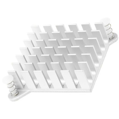 Heatsink, 10.5K/W, 10 x 49 x 49mm, Adhesive Foil