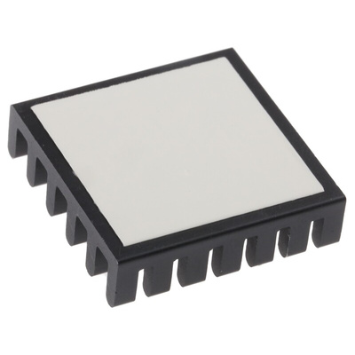 Heatsink, Universal Rectangular Alu, 22K/W, 23 x 23 x 6mm, Adhesive Foil