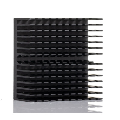 Heatsink, High Powered semiconductor Devices, Optoelectronic Devices, 8.2K/W, 40 x 40 x 18mm, Adhesive Foil