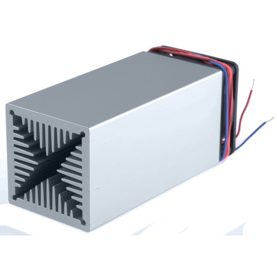 Heatsink, Universal Rectangular Alu with fan, 0.4K/W, 100 x 50 x 50mm, PCB Mount