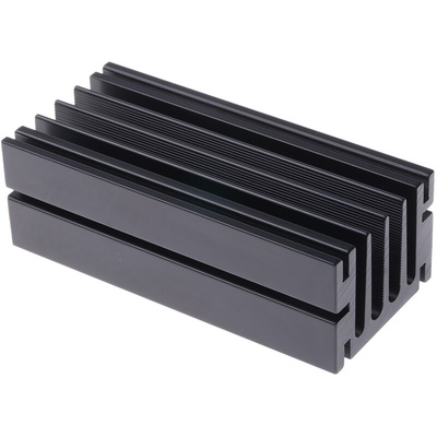 Heatsink, Universal Rectangular Alu, 4.5°C/W, 100 x 46 x 33mm, Screw