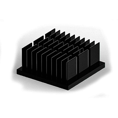Heatsink, Universal Square Alu, 25 x 25 x 11mm