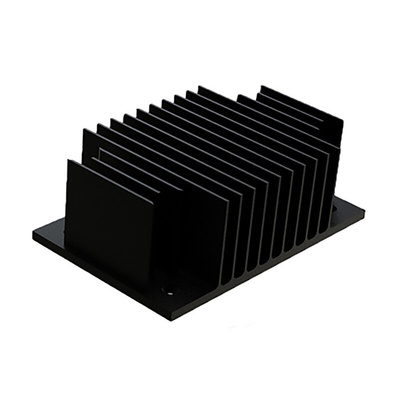Heatsink, 1/4 Brick DC/DC Converter, 58 x 37 x 20mm
