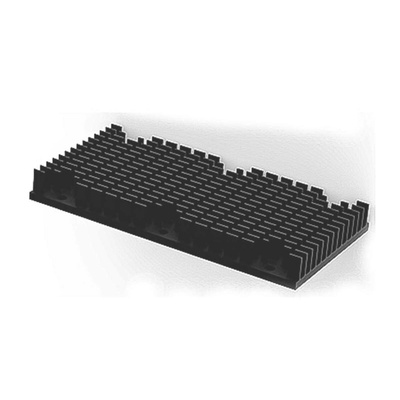 Heatsink, 1/1 Brick DC/DC Converter, 116.8 x 61 x 12.2mm