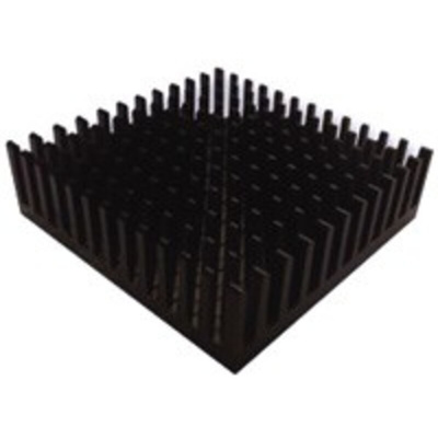 Heatsink, Universal Square Alu, 9K/W, 43.6 x 43.6 x 12.3mm, Adhesive Foil, Conductive Foil