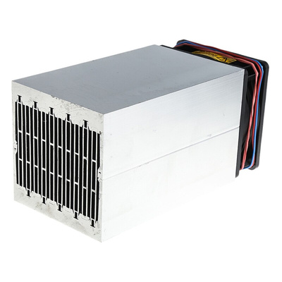 Heatsink, Universal Rectangular Alu with fan, 0.13K/W, 150 x 92 x 93mm