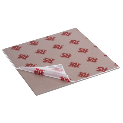 RS PRO Self-Adhesive Thermal Interface Sheet, 3mm Thick, 1.6W/m·K, 150 x 150mm
