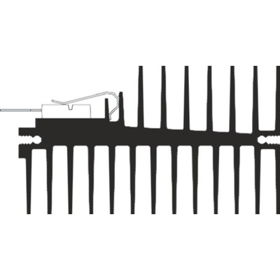 Heatsink, 1.95K/W, 50 x 49.5 x 85.5mm, Clip