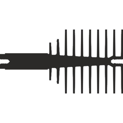 Heatsink, 1.55K/W, 150 x 40 x 75mm, Clip