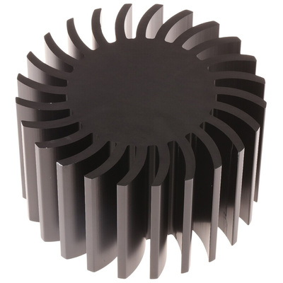 Heatsink, Universal Round Alu, 1.3K/W, 85 (Dia.) x 50mm, Screw