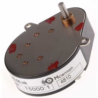 McLennan Servo Supplies Ovoid Gearbox, 15000:1 Gear Ratio, 1 Nm Maximum Torque, 1rph Maximum Speed