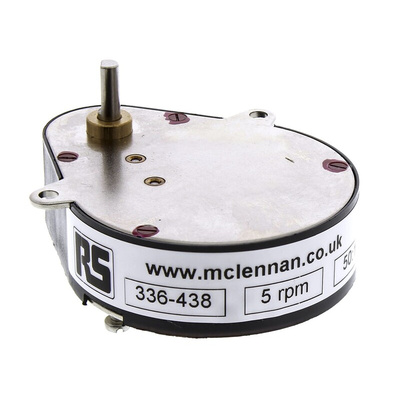 McLennan Servo Supplies Ovoid Gearbox, 50:1 Gear Ratio, 0.8 Nm Maximum Torque, 100rpm Maximum Speed