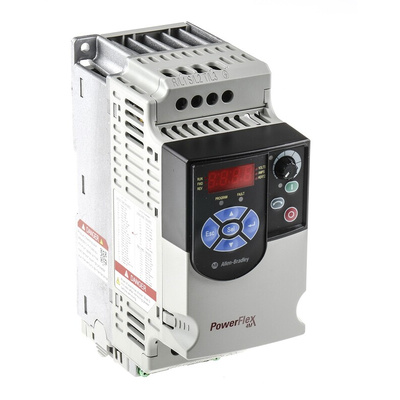 Allen Bradley Inverter Drive, 0.75 kW, 1 Phase, 240 V ac, 4.2 A, PowerFlex 4M Series
