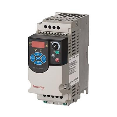 Allen Bradley Inverter Drive, 0.75 kW, 1 Phase, 240 V ac, 4.2 A, PowerFlex 4M Series