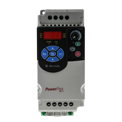 Allen Bradley Inverter Drive, 1.5 kW, 3 Phase, 480 V ac, 4.2 A, PowerFlex 4M Series