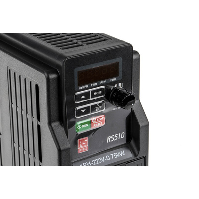 RS PRO Inverter Drive, 0.75 kW, 1 Phase, 230 V ac, 11 A