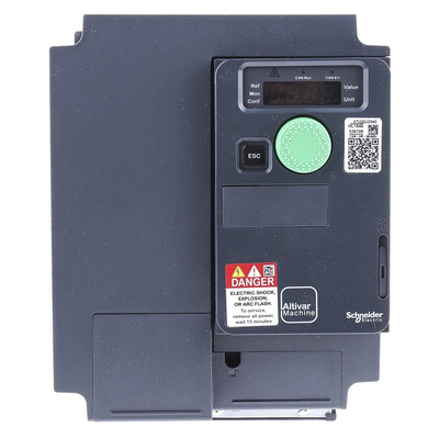 Schneider Electric Variable Speed Drive, 2.2 kW, 3 Phase, 400 V ac, 6.6 A, 8.7 A, ATV320 Series