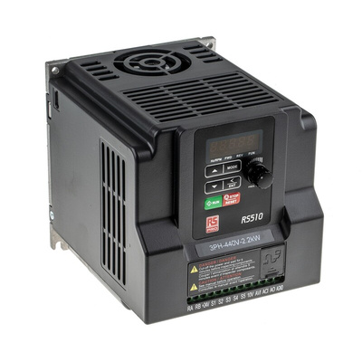 RS PRO Inverter Drive, 2.2 kW, 3 Phase, 380 → 480 V ac, 7.3 A