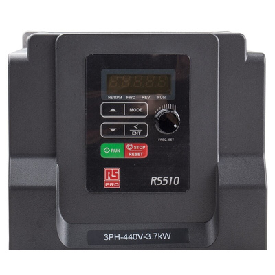 RS PRO Inverter Drive, 3.7 kW, 3 Phase, 380 → 480 V ac, 10.1 A