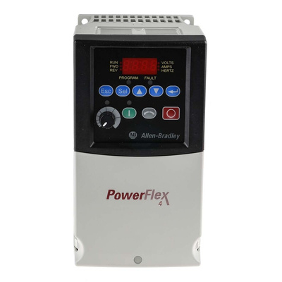 Allen Bradley Inverter Drive, 1.5 kW, 1 Phase, 230 V ac, 8 A, PowerFlex 4 Series
